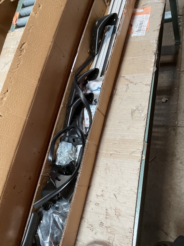 Photo 1 of **MISSING CLAMPS*** Flynsu Universal 48" Car Top Roof Rack Cross Bar Luggage Cargo Carrier w/ 3 Types of Clamps, Black Aluminum, 165 lb Loading Capacity