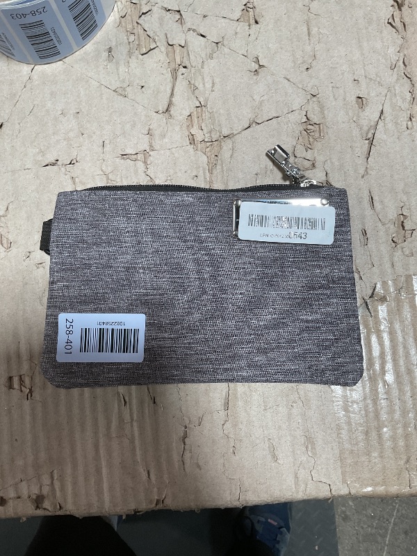 Photo 1 of **LOCK IS NON-FUNCTIONAL*** Money Bag with Lock, 5x8in Nylon Notary Bag with Lock, 3-digit Combination Locking Bank Bags for Store Cash, Jewelry, Passport, Medicine, Credit Cards and Valuables, Storage Cash Bags