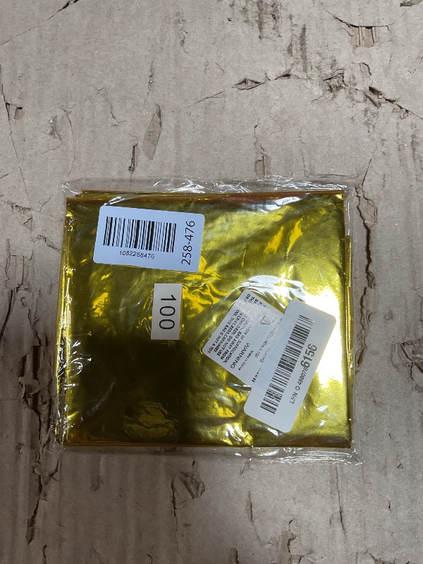 Photo 1 of 100 Large Gold Foil Helium Balloons for 100th Birthday Party Decorations, No.100 Balloons for 100 Year Old Anniversary Celebrations