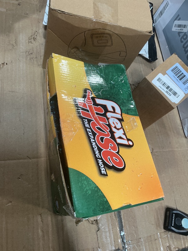 Photo 1 of *** boxe damaged*** Flexi Hose Expandable Garden Hose with 8 Function Nozzle, 50FT - Lightweight Retractable Garden Hose, Water Hose - No-Kink Flexibility, 3/4 Inch Solid Brass Fittings and Double Latex Core