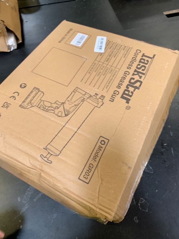 Photo 1 of TaskStar 2-in-1 Electric Grease Gun: 10000PSI Automatic Cordless Grease Gun Battery Powered Tool Kit with 2 Batteries & Charger, 39.4" Hose and 3 Couplers for Farm, Workshop & Heavy Duty Maintenance