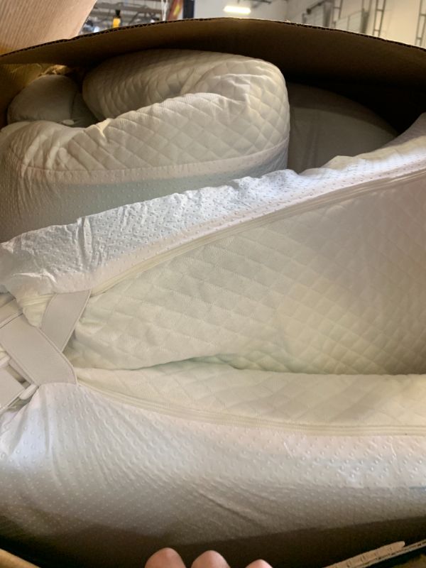 Photo 1 of JSELF 3 Inch Gel Memory Foam Mattress Topper, Dual-Layer Cooling Bed Topper with Bekaert Fabric Cover, Wave-Textured Pressure Relief for Back Pain, Non-Slip Design, CertiPUR-US & Oeko-Tex (King)