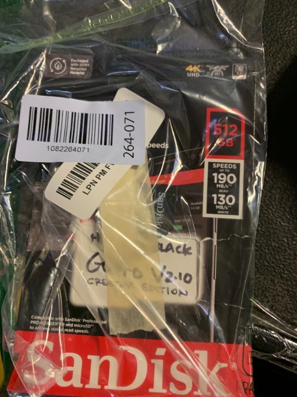 Photo 1 of SANDISK 512GB Extreme microSDXC UHS-I Memory Card with Adapter - C10, U3, V30, 4K, 5K, A2, Micro SD Card - SDSQXAV-512G-GN6MA