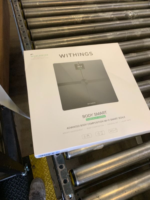 Photo 1 of WITHINGS Body Smart - Accurate Scale for Body Weight and Fat Percentage, Body Composition Wi-Fi and Bluetooth Weight Scale, Baby Weight Scale, Smart Scale Apple Health Compatible, Bathroom Scale
