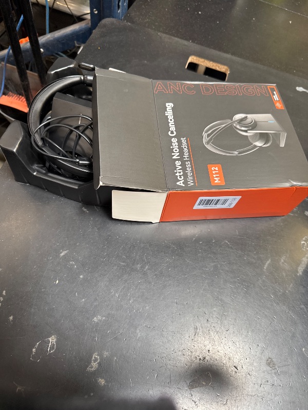 Photo 1 of Upgrade ANC & ENC Wireless Headset with Mic for Work(Flip-to-Mute & Dongle)
