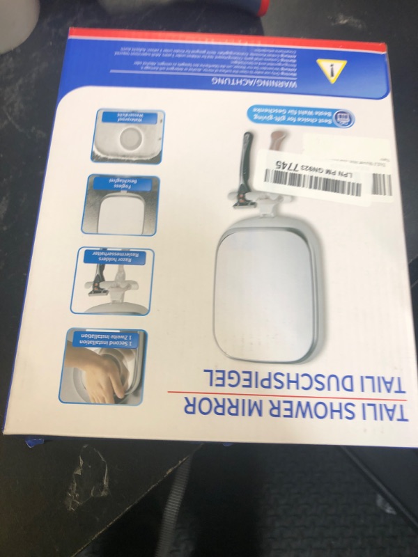 Photo 1 of TAILI Shower Mirror Fogless for Shaving,Fogless Mirror for Shower with Tray