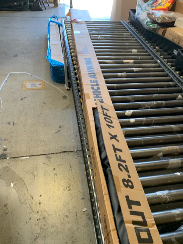 Photo 1 of SAMOUT Vehicle Awning, 8.2ft x 10ft, Rooftop Pullout Ripstop UPF50+ Side Awning, Reinforced Hinges & Poles for Jeep/SUV/Truck/Van