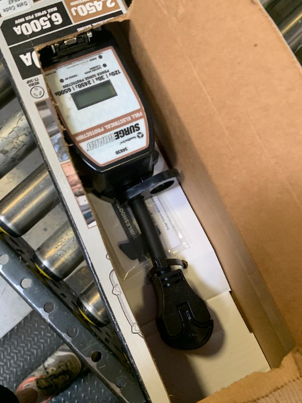 Photo 1 of Surge Guard Southwire 34930 30A - Full Protection Portable with LCD Display Black