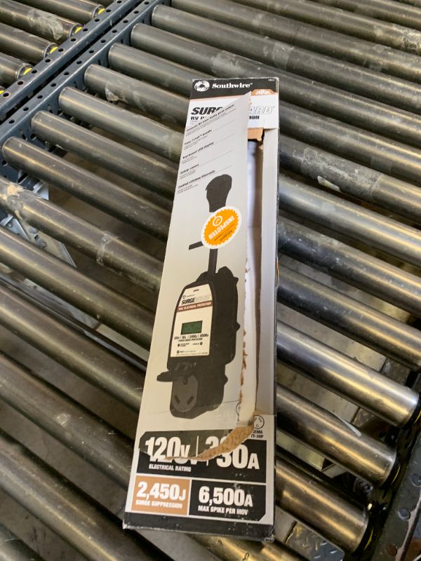 Photo 1 of Surge Guard Southwire 34930 30A - Full Protection Portable with LCD Display Black