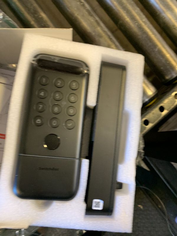 Photo 1 of SwitchBot Lock Vision Pro Smart Lock, Palm Vein + Fingerprint, Keyless Entry Deadbolt for Front Door, Touchless Unlock, 12-Month Battery, WiFi No Hub, Auto-Lock, Matter, Apple Home, Alexa, Google