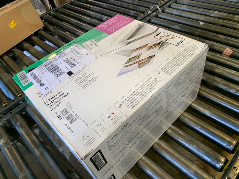 Photo 1 of HP DeskJet 4255e Wireless All-in-One Color Inkjet Printer, Scanner, Copier, Best-for-Home, 3 Month Instant Ink Trial Included. This Printer is only 2.4 ghz Capable. AI-Enabled (588S6A)