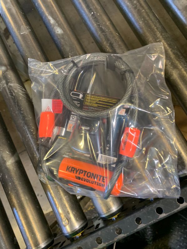 Photo 1 of Kryptonite Evolution Mini-7 Bike U-Lock, 13mm Steel Shackle, 4 ft Cable