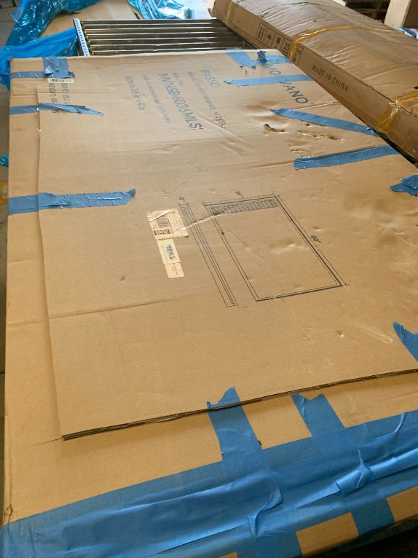 Photo 1 of MORVANO 36"x60"x4" Marble Shower Pan Base Left Drain with Stainless Cover