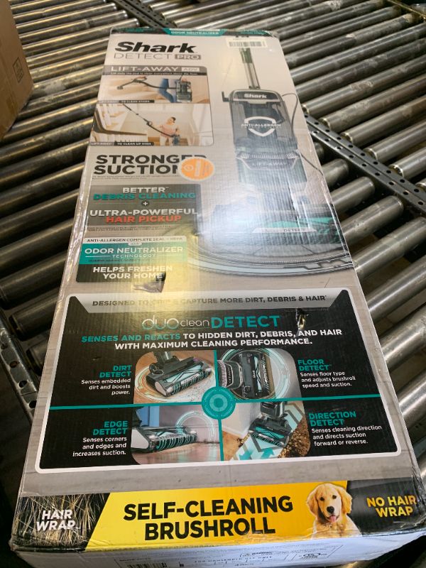Photo 1 of Shark Detect Pro Lift-Away ADV Bagless Upright Vacuum with DuoClean Detect, HEPA Filter, Anti-Allergen, Powerful Suction, and Odor Neutralizer Technology, Evergreen, LA802