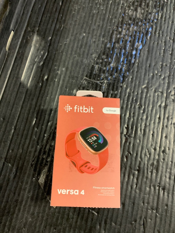 Photo 1 of Fitbit Versa 4 Fitness Smartwatch with Daily Readiness - 3-Month Google Health Premium Membership Included - GPS, 24/7 Heart Rate, 40+ Exercise Modes, Sleep Tracking - Pink Sand/Copper Rose