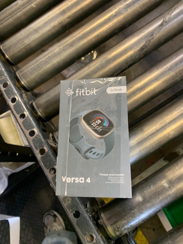 Photo 1 of Fitbit Versa 4 Fitness Smartwatch with Daily Readiness - 3-Month Google Health Premium Membership Included - GPS, 24/7 Heart Rate, 40+ Exercise Modes, Sleep Tracking - Waterfall Blue/Platinum,
