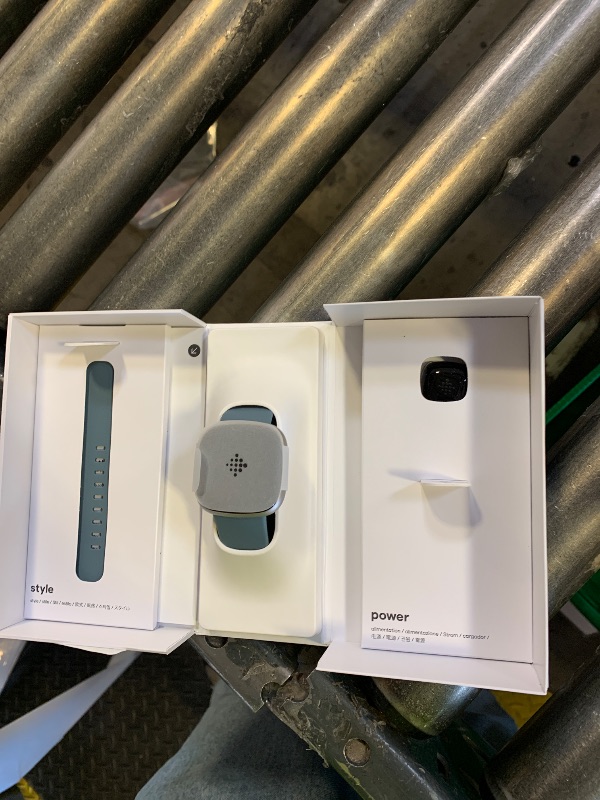 Photo 1 of Fitbit Versa 4 Fitness Smartwatch with Daily Readiness - 3-Month Google Health Premium Membership Included - GPS, 24/7 Heart Rate, 40+ Exercise Modes, Sleep Tracking - Waterfall Blue/Platinum,