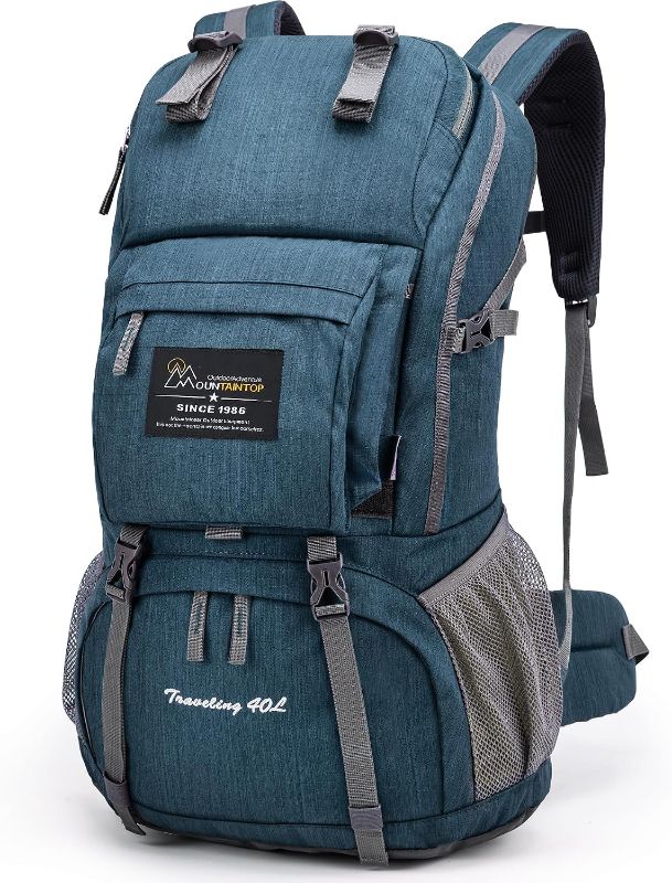 Photo 1 of MOUNTAINTOP 40L Hiking Backpack Lightweight Travel Backpack for Men&Women Outdoor Camping Backpacking
