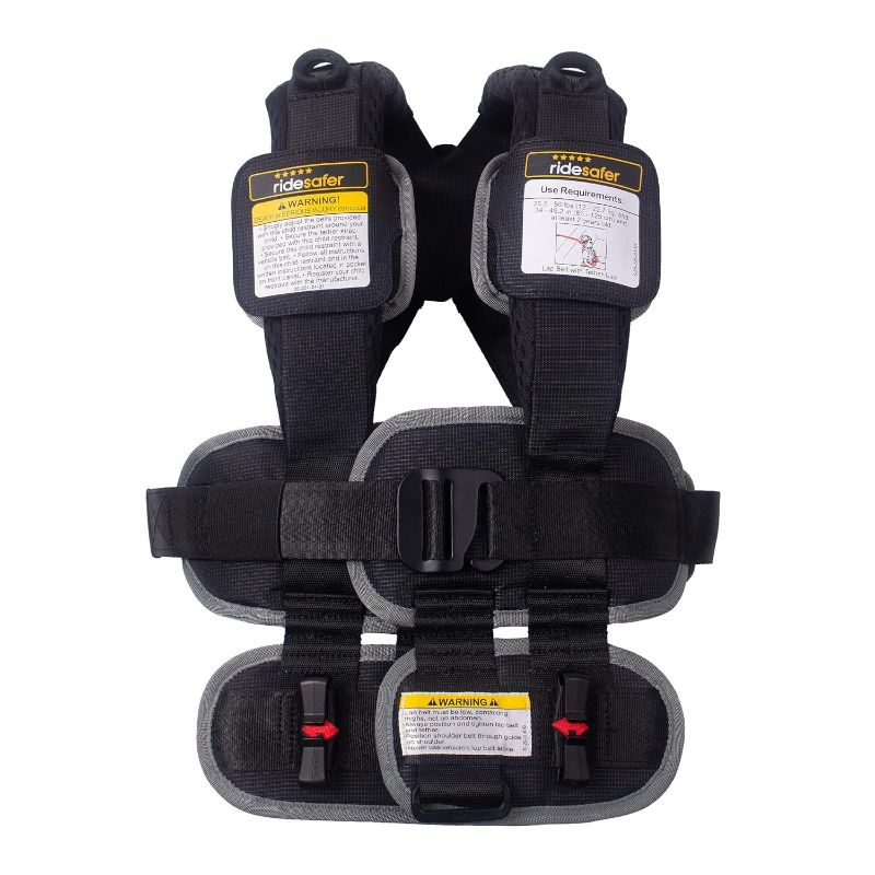 Photo 1 of RideSafer Travel Vest Gen 6 - Small (26.5-50 lbs) - Black - Lightweight Portable Child Safety Car Seat for Travel, Rental Cars, Rideshares