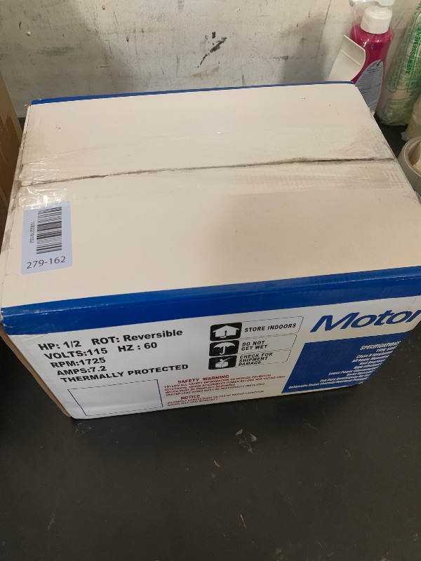 Photo 1 of GF2054 Blower Motor 1/2 HP 115 Volt 60Hz 1725RPM 48 Frame Compatible with AO Smith, Packard 45012, Emerson 8200, GE BF-4708, Universal 811, BALDOR RSP3451A, Dayton 4UE85, Belt Drive ODP Leungoo1082279162
