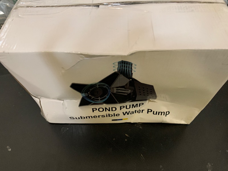Photo 1 of DECOKTOOL 3200GPH Pond Pump, 200W Submersible Water Pump with 33FT Power Cord & Barrier Bag, 2 Hose Adapters, 20FT. Lift Height for Garden Ponds, Fountains, Waterfalls, Water Circulation (Blue)