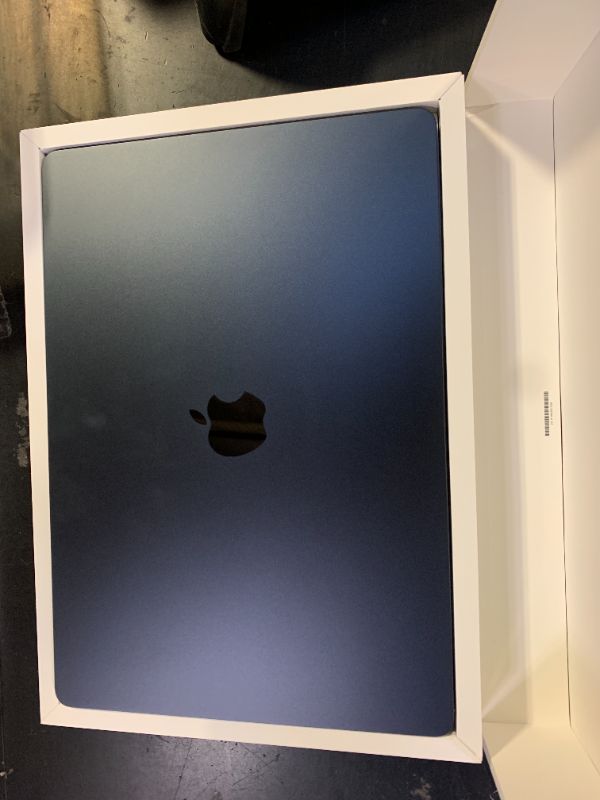 Photo 1 of Apple 2025 MacBook Air 15-inch Laptop with M4 chip: Built for Apple Intelligence, 15.3-inch Liquid Retina Display, 16GB Unified Memory, 256GB SSD Storage, 12MP Center Stage Camera, Touch ID; Midnight