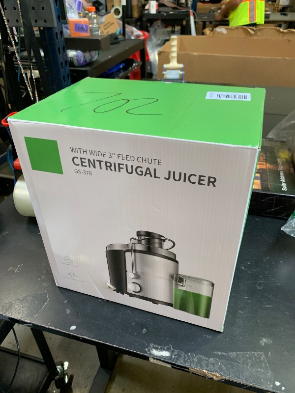 Photo 1 of GDOR 800W Juicer Machine, 3” Wide Feed Chute, Dual-Speed Centrifugal Juicer for Fruits & Vegetables, Anti-Drip Function, BPA-Free, Easy to Clean with Brush, White