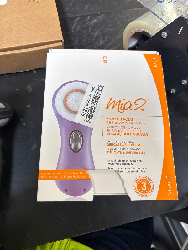 Photo 1 of Clarsonic Facial Cleansing Brush System, Mia 2 Sonic Face Scrubber, Lavander
