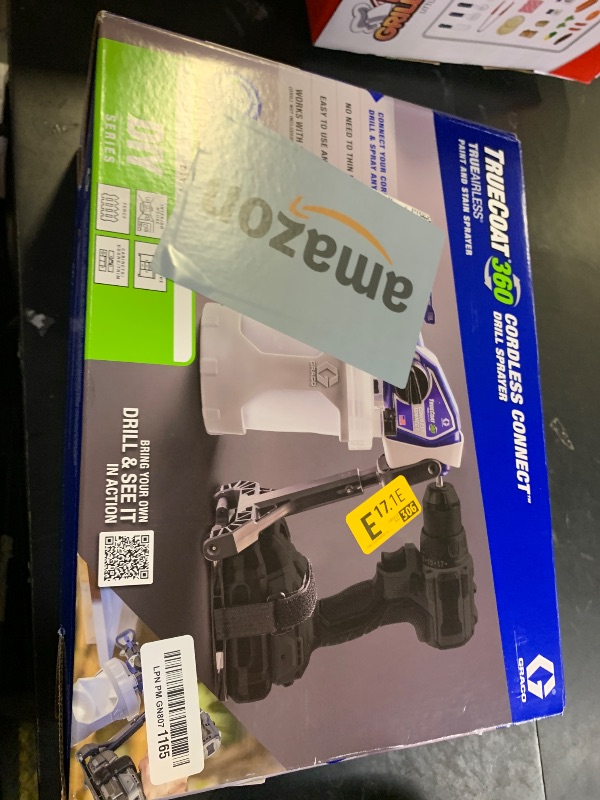 View 2 of Graco 26D360 TrueCoat 360 Drill?Powered Paint Sprayer | Sprays & Stain with No Thinning| Use Your Own Drill | Includes FlexLiner Bags, Spray Tips, Funnel & Strainer | Ideal for DIY Projects