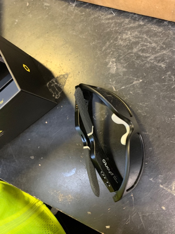 Photo 1 of Lucyd Armor Smart Safety Glasses for Men & Women, TR90 Frame, Bluetooth Smart Safety Glasses with Light Adaptive Lenses, Open Ear Speakers & Microphone - ANSI Z87.1 - Black Polarized