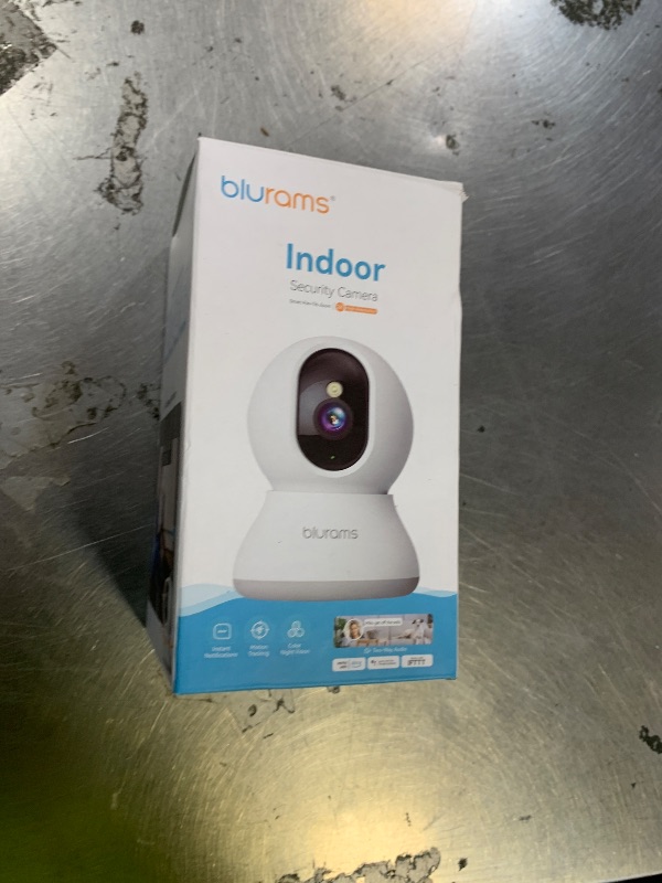Photo 1 of Security Camera 2K, blurams Baby Monitor Dog Camera 360-degree for Home Security w/Smart Motion Tracking, Phone App, IR Night Vision, Siren, Works with Alexa & Google Assistant & IFTTT, 2-Way Audio