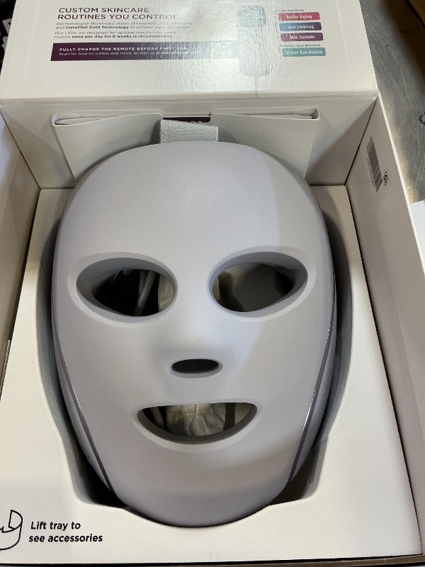 Photo 1 of Shark CryoGlow LED Face Mask with Under-Eye Cooling, Anti-Ageing & Blemish Repair, Red & Blue LED, Infrared Light Therapy, USB-C, Remote Control, Storage Bag, Lilac Chill, FW312PL