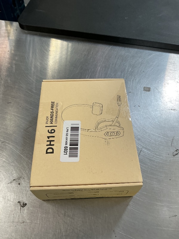 Photo 1 of OTYHVV Trucker Bluetooth Headset with Charging Base, Wireless Hands-Free Headset with Noise Canceling Mic & Mute Button, 56Hrs Working Time PC Headsets for Cell Phones, Computer, Truck Driver