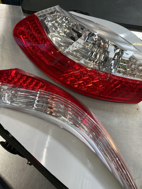 Photo 1 of DEPO 986 LED Tail Lights - (UPGRADE) Rear LED Taillights Stop Brake Turn Signal Lamps Set (Left + Right) Compatible with 1997-2004 Porsche Boxster 986 Roadster Base and S (Red/Clear Lens)
