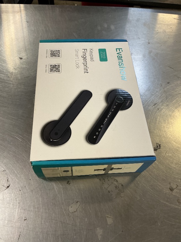 Photo 1 of Evanshow Fingerprint Door Lock Biometric Door Knob with Keypad Keyless Entry, Door Locks for Bedrooms, Home Hotel Office Apartment Black