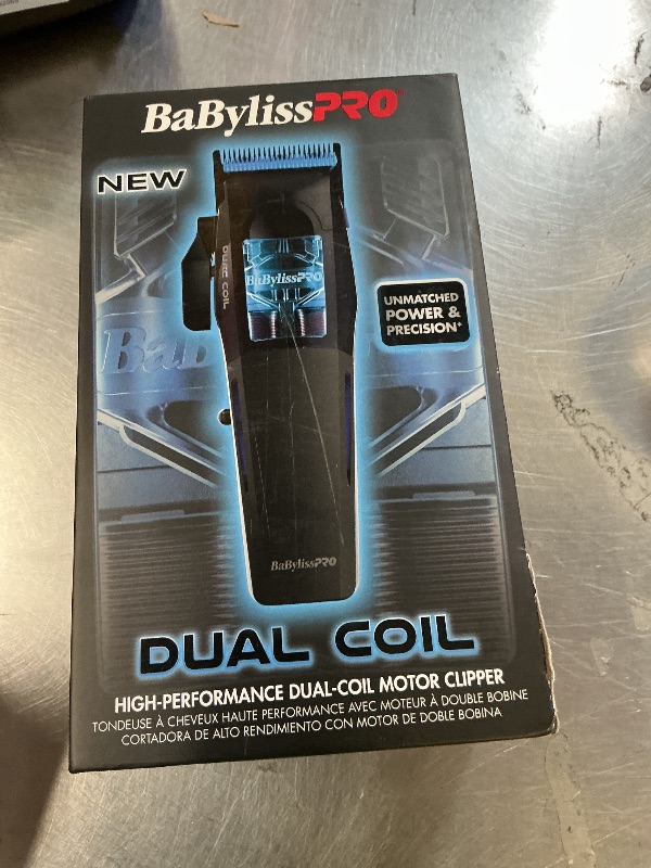 Photo 1 of BaBylissPRO Dual Coil Clipper; Professional Hair Clipper, All?Metal Housing, Precision Cutting Performance, Barber?Grade Cordless Clipper
