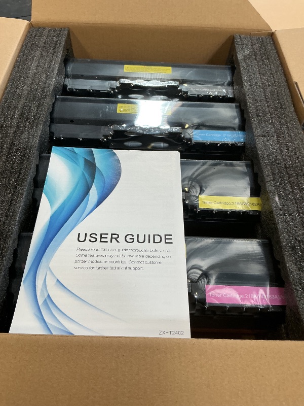 Photo 1 of 218A Toner Cartridges 4-Pack Compatible Replacement for HP Color Pro MFP 3301SDW 3301CDW 3301FDW 3201DW Printer 3301 3201 Series | W2180A W2181A W2182A W2183A