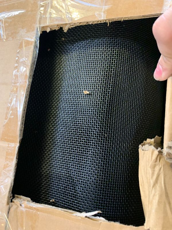 Photo 1 of 4×96FT, 350gsm Teslin Mesh Pool Safety Fence, Stainless Steel Feet, Triple Stitching Craftsmanship, Protecting Children and Pets, Black