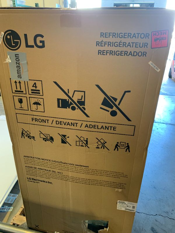 Photo 1 of LG 36 Inch Smart French Door Refrigerator with 28 cu.ft. Capacity, WiFi Enabled, ThinQ Technology, Slim SpacePlus® Ice System, PrintProof™ Stainless Steel