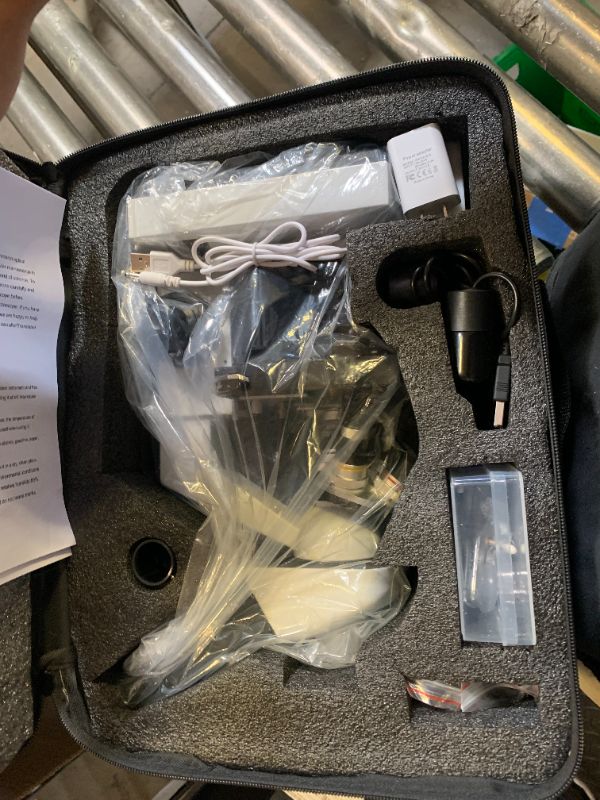 Photo 1 of Woehrsh Trinocular Microscope 40X-5000X Magnification Laboratory Grade with Dual Mechanical Stage and HD USB Camera Microscopes for Adults?Adult Trinocular Microscope with Electronic Eyepiece?