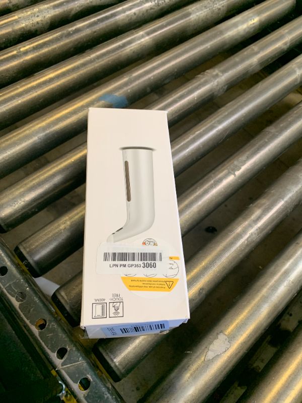 Photo 1 of Automatic Soap Dispenser, Touchless Liquid Soap Dispenser Silver, Touchless Soap Dispenser for Kitchen Sink and Bathroom, with Infrared Motion Sensor, Waterproof, 400ml/14oz Silver
