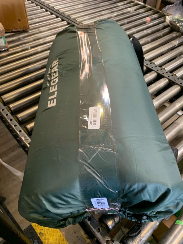 Photo 1 of Elegear CumbreX™ Self Inflating Sleeping Pad, Built-in Electric Pump 3.15" Ultra-Thick Memory Foam Camping Mattress with Pillow Sleeping Pad for Camping R-Value 9.5 Foam Camping Pad Army Green Single