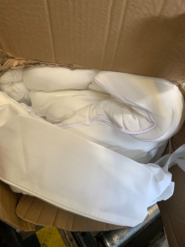 Photo 1 of Mellow Marshmellow Comforter King/Cal King - Extra Fluffy Double-Stuffed Down Alternative Duvet Insert, All-Season Temperature-Balancing, Oeko-TEX Class I Fabric, Box-Stitch, Machine Washable