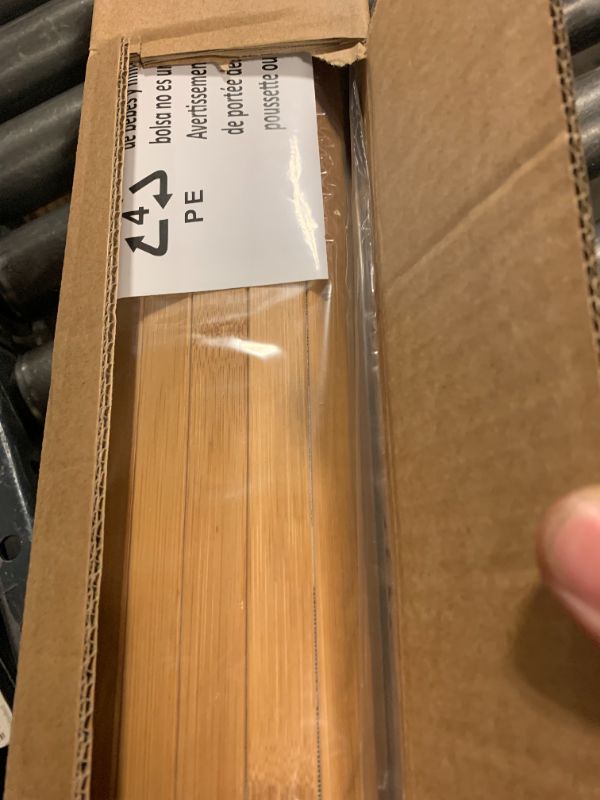 Photo 1 of FANMODO Bamboo Wall Panel, Peel and Stick wall Panels, paneles decorativos para pared, 48" W × 96" H - Carbonized