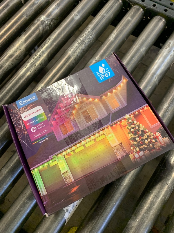 Photo 1 of Ecoeve Permanent Outdoor Lights for House,210ft RGB+IC Lights with 16 Million Colors & 50 Scene Modes, App/Remote Control, IP67 Waterproof, DIY Music Sync, for Christmas, Holiday & Party Decor