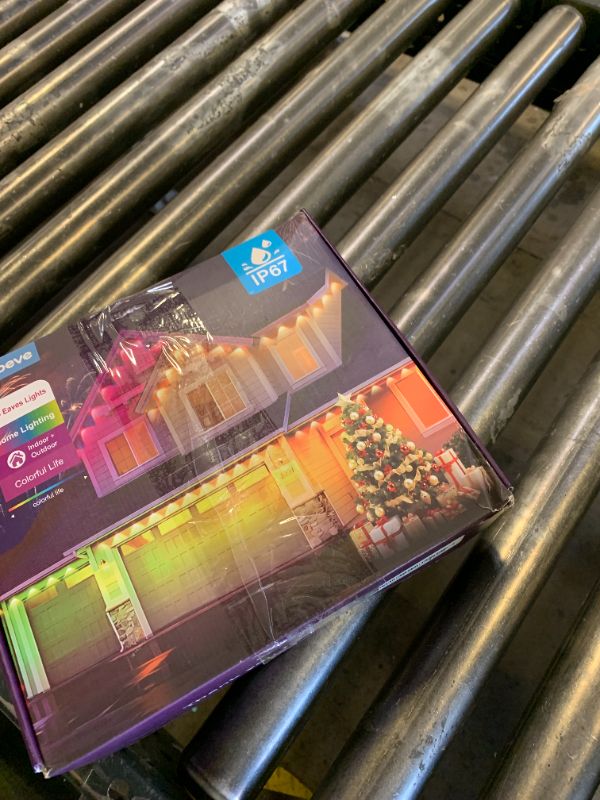 Photo 1 of Ecoeve Permanent Outdoor Lights for House,210ft RGB+IC Lights with 16 Million Colors & 50 Scene Modes, App/Remote Control, IP67 Waterproof, DIY Music Sync, for Christmas, Holiday & Party Decor