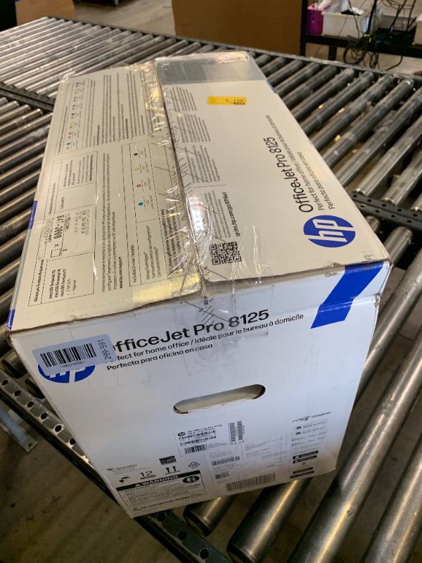 Photo 1 of HP OfficeJet Pro 8125 Wireless All-in-One Color Inkjet Printer, Print, Scan, Copy, ADF, Duplex Printing Best-for-Home Office, 3 Month Trial of Instant Ink Included, AI-Capable (C2VJ4A)