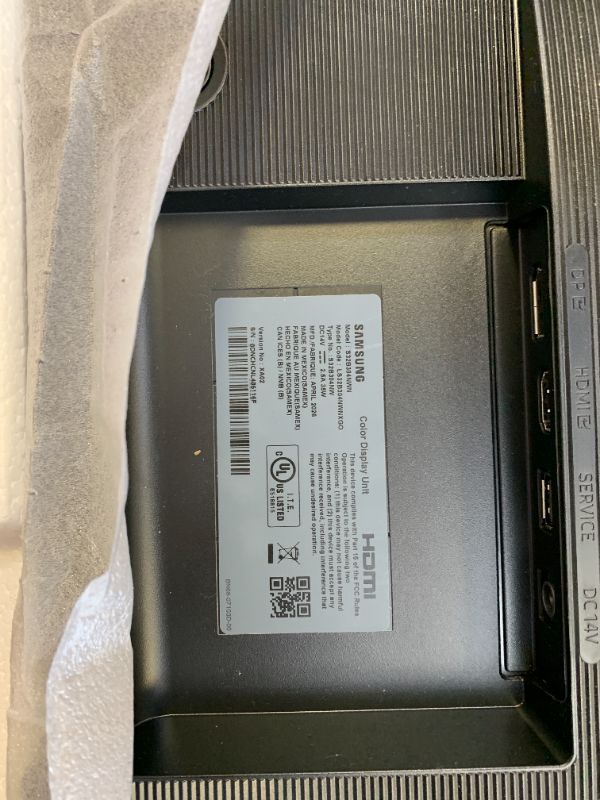Photo 1 of Samsung 27" Essential S3 (S36GD) Series FHD 1800R Curved Computer Monitor | Advanced Eye Comfort | 100 Hz | Game Mode | HDMI and D-sub Ports