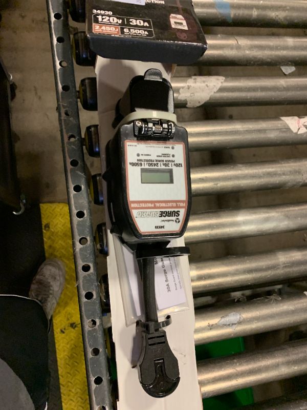 Photo 1 of Surge Guard Southwire 34930 30A - Full Protection Portable with LCD Display Black