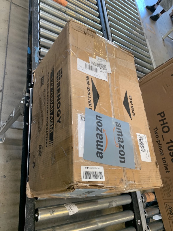 Photo 1 of Renogy Deep Cycle AGM Battery 12 Volt 200Ah, 3% Self-Discharge Rate, 2000A Max Discharge Current, Safe Charge Most Home Appliances for RV, Camping, Cabin, Marine and Off-Grid System, Maintenance-Free
